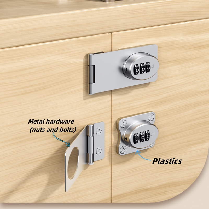 Smart Garden Door Lock - Mechanische wachtwoordsloten Deurbeveiliging Schuifgrendelslot voor kleine