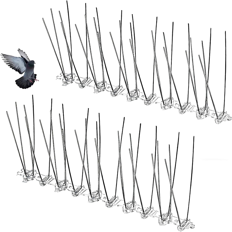 Smart Garden Fence - Rvs Vogel Spikes 2 Stuks Duif