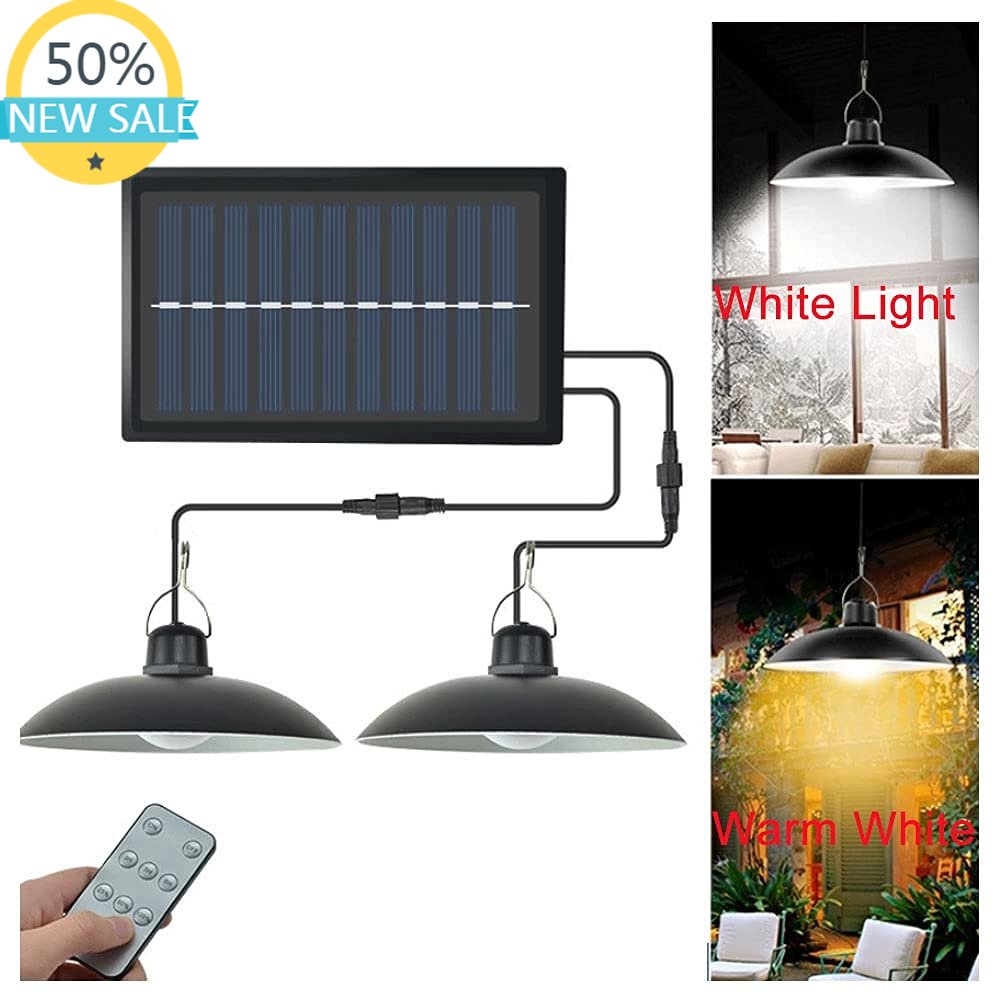 Smart Garden Led Lights - Zonne-hanglamp met dubbele kop, waterdicht, 4800mAh,