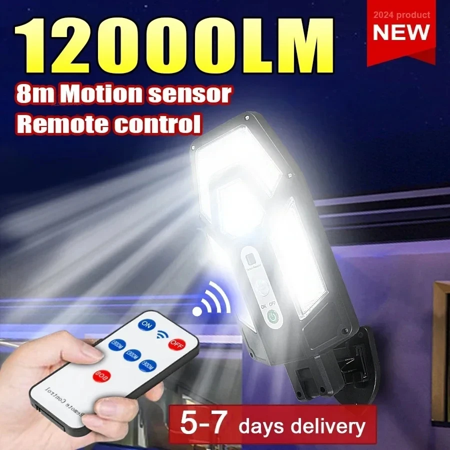 Smart Garden Light Camera - 12000LM krachtige zonne-wandlamp met afstandsbediening buiten