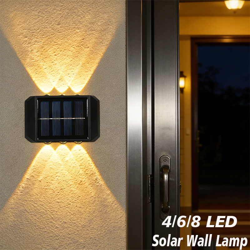Smart Garden Light Camera - 4/6/8 LED Solar Buitenlamp Solar Verlichting