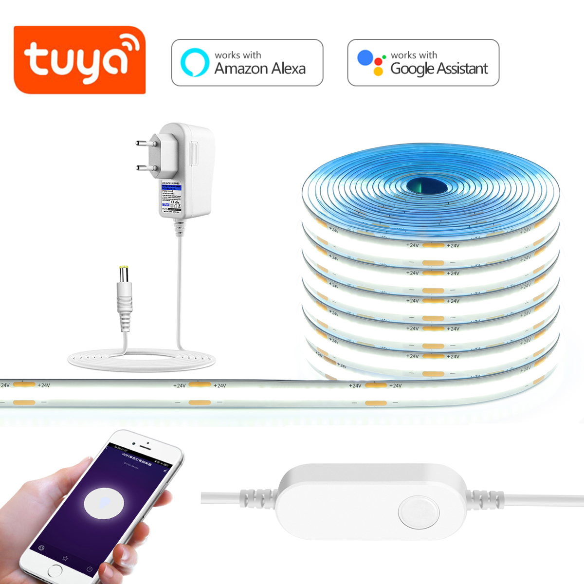 Smart Garden Led Lights - 3M 5M 10M 24V COB LED-striplicht