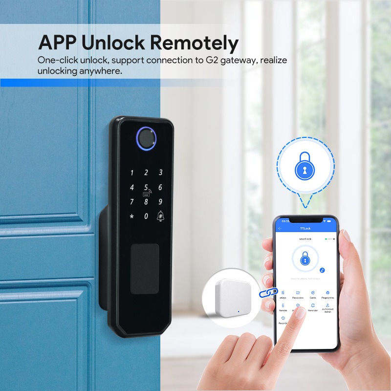 Dubbelzijdig vingerafdruk wate - Smart Garden Door Lock recensie en prijs