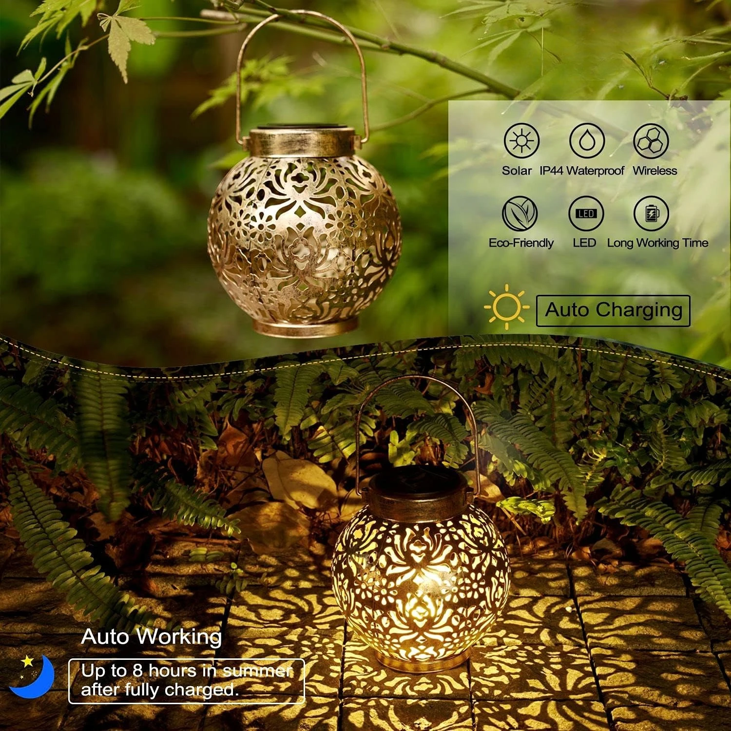 1-6PCS Marokkaanse zonne-lanta - Smart Garden Light Camera recensie en prijs
