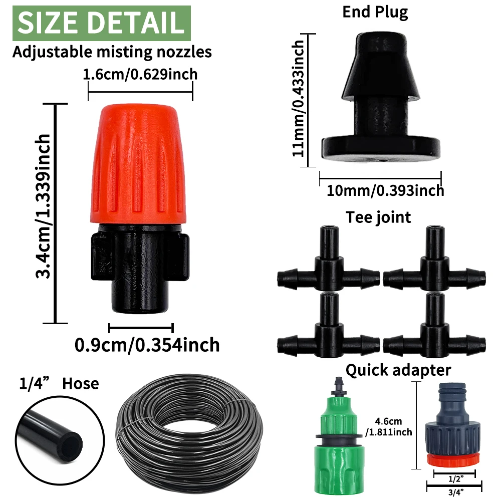 Fog Nozzles Irrigatie Kit 5M-2 - Smart Garden Hose Timer recensie en prijs