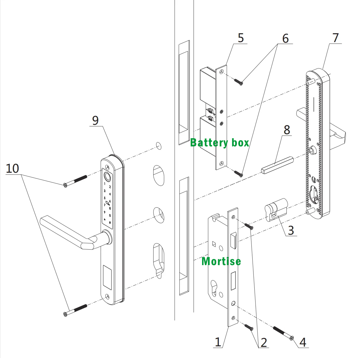 Waterdichte Dubbelzijdig Gate  - Smart Garden Door Lock recensie en prijs