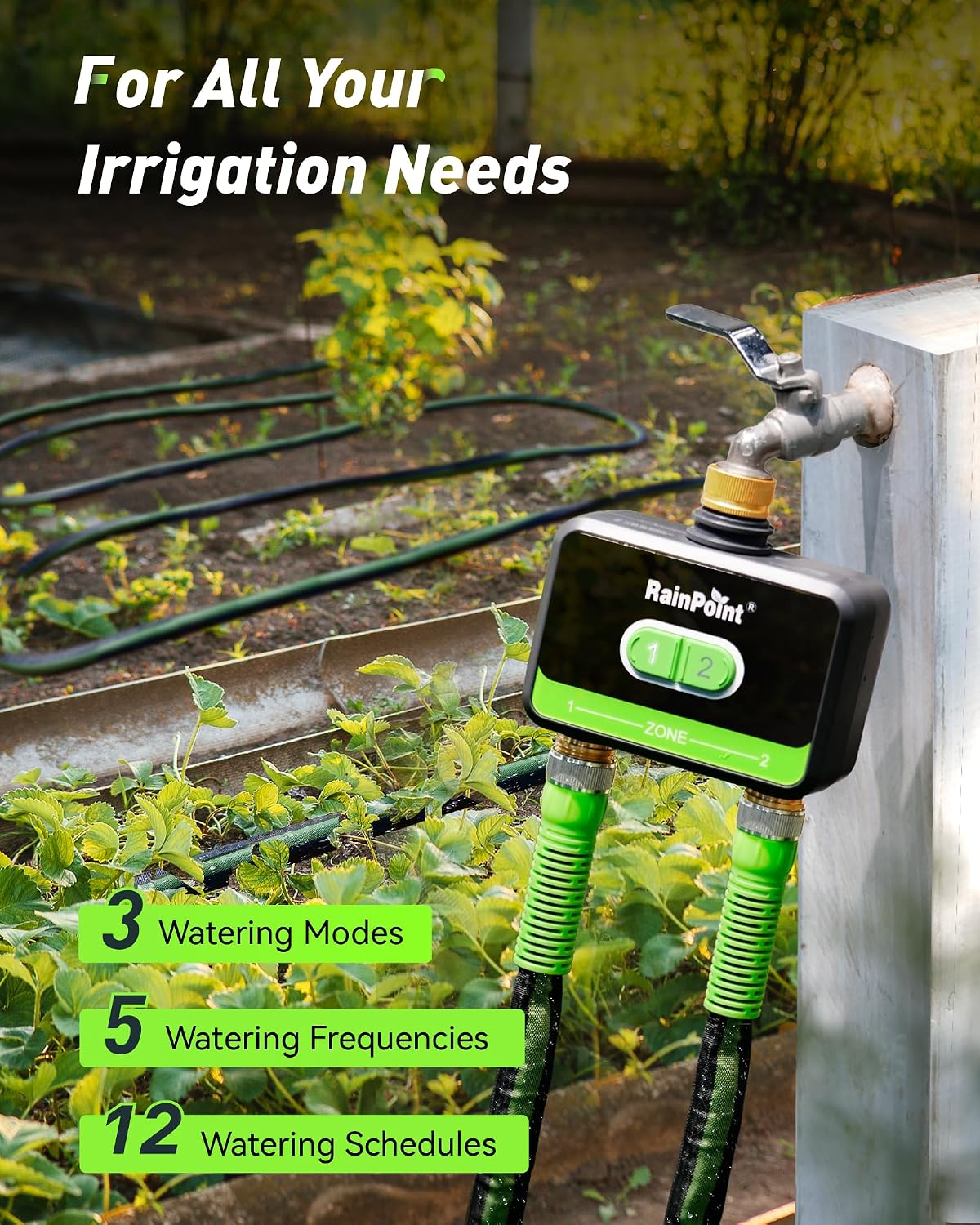 2-Zone Smart WiFi Watertimer v - Smart Garden Hose Timer recensie en prijs