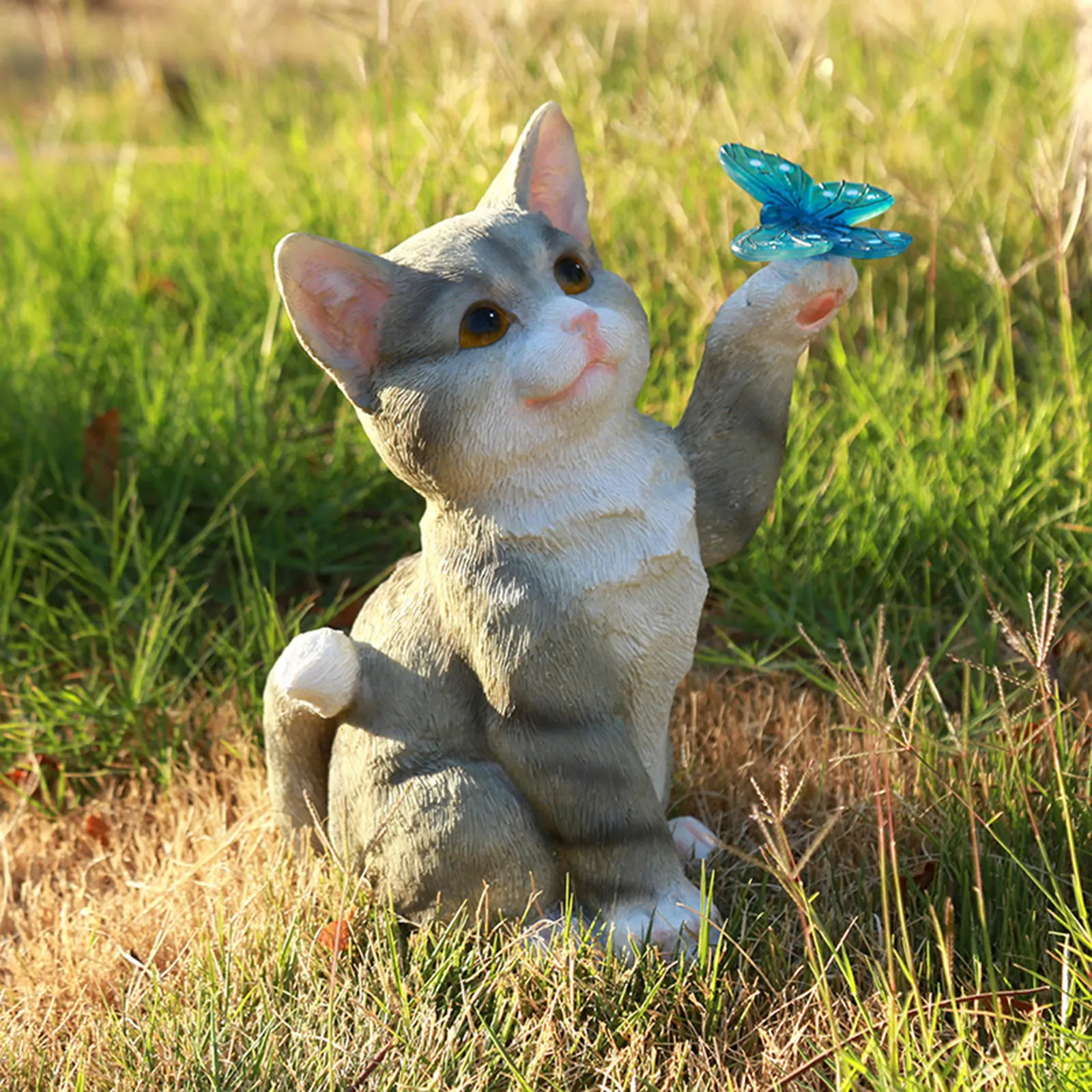 Outdoor Kat Sculptuur Beeldje  - Smart Garden Light Camera recensie en prijs