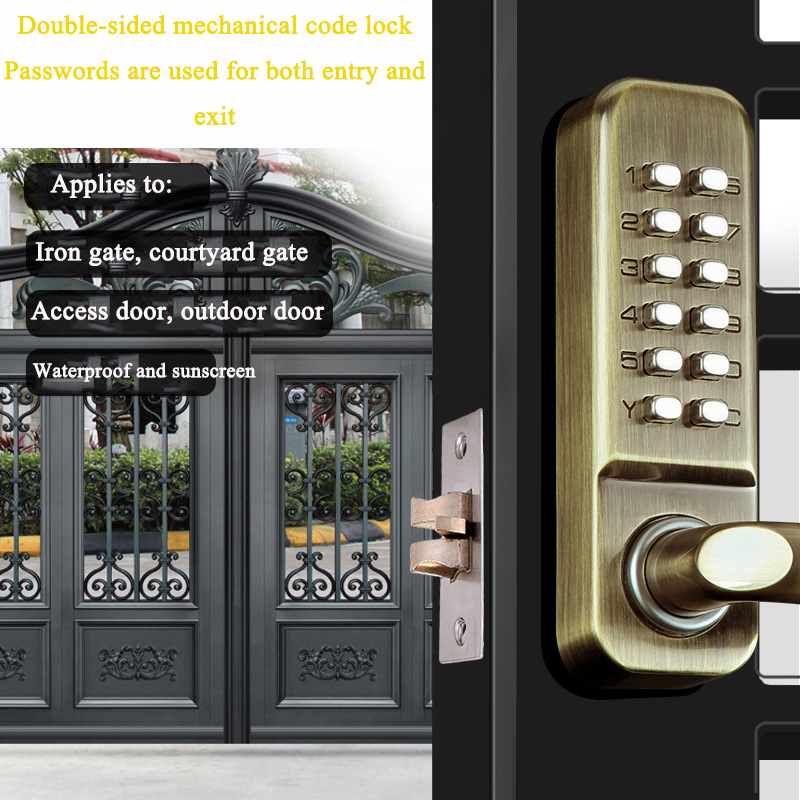 Dubbelzijdig sleutelloos mecha - Smart Garden Door Lock recensie en prijs